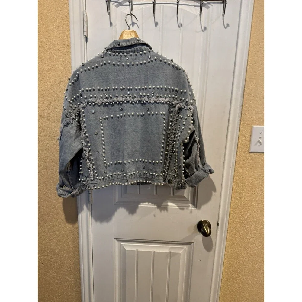 P Cill Jacket Studded Jacket, A Statement Piece To You . Size M - Picture 6 of 12